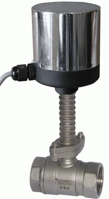 Клапан шаровой двухходовой регулирующий неполнопроходной GH100-3 c электроприводом (на высокую температуру)