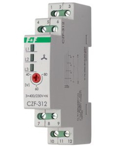 Реле контроля фаз для защиты электродвигателей CZF-310, CZF-311, CZF-312